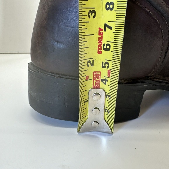 PD TUFF Boots Made in USA Union Brown Leather Kiltie Roper Lace Up Womens Size 8 - Picture 13 of 13